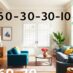 Zasada 60-30-10 w aranżacji wnętrz: jak dobrać kolory dla harmonii i funkcjonalności przestrzeni