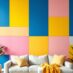 Color blocking na ścianie: jak malować bloki kolorów z efektem i harmonią we wnętrzu