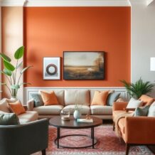 Terakota na ścianie w salonie: jak łączyć kolory i materiały, by zachować harmonię na lata