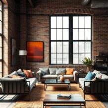 Kolory wnętrz w stylu loft: jak łączyć surowość z ponadczasową estetyką i funkcjonalnością