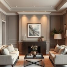 Greige na ścianach: jak wybrać odcień i dodatki, by wnętrze zachwycało przez lata