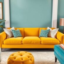 Akcent kolorystyczny na kanapie: jak wybrać barwę, która ożywi wnętrze i zachowa harmonię aranżacji