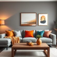 Jak ocieplić szarości na ścianach salonu: praktyczne sposoby na przytulną atmosferę