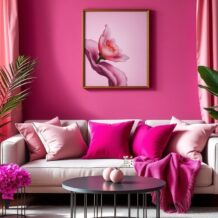 Róż we wnętrzu: jak stosować odcienie i akcenty, by stworzyć harmonijną aranżację